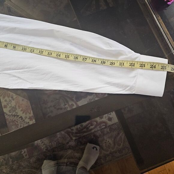 Eton Custom Made White French Cuff Dress Shirt 17 Classic Fit XL - Picture 11 of 14